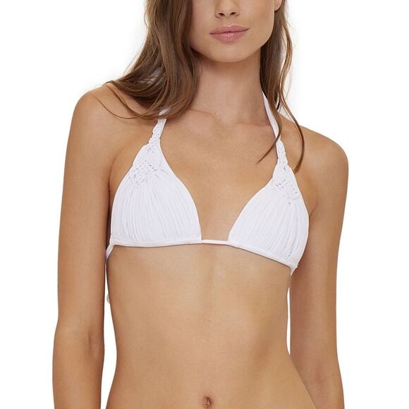 PQ Swim White Bikini Top NWT - Picture 1 of 3